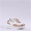 Marco Moreo Pompei Front Zip Platform - Cream Gold Combi